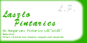laszlo pintarics business card